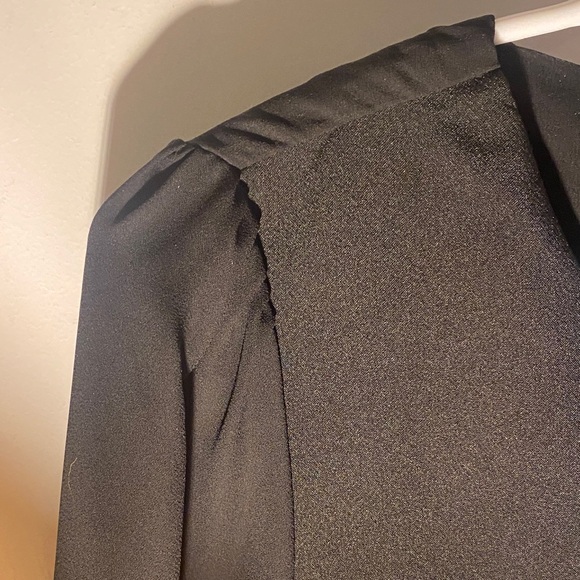 Black Long Sleeve blouse with Rabbit Design - Picture 3 of 7